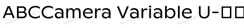 ABCCamera Variable U字体转换